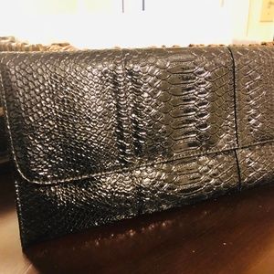 Black Patent Leather Clutch